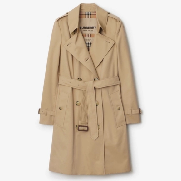 Burberry Jackets & Blazers - Burberry Classic Trench Coat, Chelsea, Mid-length Size US 6, Color Honey